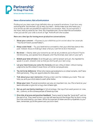 Have A Conversation Not A Confrontation
